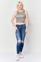 Women Crew Neck Sleeveless Animal Print Tank Top, Multicolor - 2