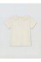 Ecru Embroidered Baby Girl T-Shirt and Shorts Set from Güli̇s Gi̇yi̇m