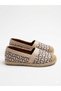 Women's Straw Detail Lightweight Fabric Women's Casual Shoes - 3