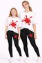 Mother-Daughter Matching Leggings - T-Shirt Set 100% Cotton Flexible Comfortable Casual Sports Set (Sold Individually)