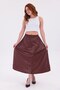 Women's Pleated Midi Skirt with Elastic Waist, Comfortable Fit - 8