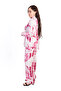 White & Pink Abstract Embroidered Co-Ord Set - 3