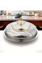 55 CM Tahani Collection Stainless Steel Koozy Tray Silver & Gold - 2