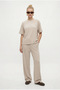 Women's Elix Modal Touch Crew Neck Elastic Waist Pocketed Stone Bottom Top Set - 4