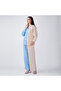 Pastel Blue & Blush Pink Two-Tone Scalloped Co-Ord Set