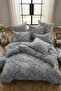 Bellis Duvet Cover Set Double Cotton Duvet Cover Set with Elastic Sheets