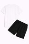 T-Shirt Shorts 2-Piece Set Unisex Men/Women Lion Printed - 2