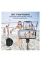 Selfie Stick Gimbal Stabilizer, 360° Rotation Tripod with Wireless Remote, Portable Phone Holder, A - 3