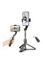 Gimbal Stabilizer,3 in 1 Phone Gimbal Stabilizer Selfie Stick Tripod 86cm 5-Section - 2