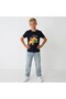 Cotton Vegan Lion Lunch Printed Short Sleeve T-shirt - 2
