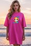 Women's Short Sleeve Crew Neck T-Shirt Dress Nightgown