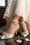 Women's 7 cm Bow-Tie Bridal Shoes - 4