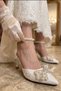 Women's 7 cm Bow-Tie Bridal Shoes - 3