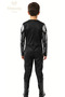 Batman Muscular Children's Costume with 2 Masks Black Cape Masked Superhero Muscular Costume - 6