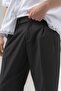 Formline Double Leg and Waist Elastic Fabric Baggy Trousers - 2