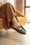 Ceys Textured Women's Slippers with Comfortable Soles and Stone Buckle Detail - 3