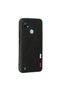 Realme c21 case loop leather silicone - black - 3