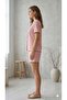Short Sleeve Patterned Buttoned Women's Shorts Pajama Set - 2