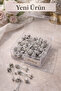 Stoned Luxury Candy Clips Stainless Stylish Design 6 Pieces Black,Silver,Indigo