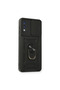 Samsung Galaxy A02 Case with Pars Lens Ring Silicone - Black - 2