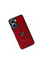 Vivo Y16 Case with Pars Lens Ring Silicone - Red - 3