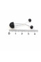 Stoned Luxury Candy Clips Stainless Stylish Design 6 Pieces Black,Silver,Indigo - 3