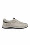 Men's Beige Genuine Nubuck Leather Full Orthopedic Sole Casual Shoes - 5