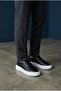 Men's Black Inner Outer 1. Class a Genuine Leather Full Orthopedic Sole Comfortable Daily Shoes - 5