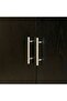Marble Top Buffet Cabinet With 4 drawers - Grey/Black - 7