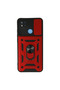 Xiaomi Redmi 9C Case with Pars Lens Ring Silicone - Red