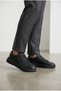 Men's Black Inner Outer 1. Class a Genuine Leather Full Orthopedic Sole Comfortable Daily Shoes - 6