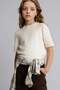 Regular Fit Crew Neck Ribbed Sweater for Girls G6858A826Sm