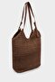 Women's Straw Shoulder Bag G4565Axns - 2