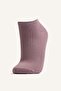 Comfortable Elastic 5-Piece Cotton Booties Socks for Girls H3086A8Ns - 2