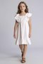 100% Cotton Sleeveless Linen Look Dress for Girls H3765A826Hs - 2
