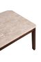 New 8 Seater Marble Top Dining Table - Beige / Walnut - 3