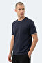 Zavier Men's Cotton Navy Blue T-Shirt