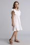 100% Cotton Sleeveless Linen Look Dress for Girls H3765A826Hs