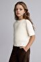 Regular Fit Crew Neck Ribbed Sweater for Girls G6858A826Sm - 3