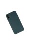 Apple iPhone XS Max Case Nano Velvet Silicone Inside - Dark Green - 2