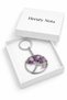 Amethyst Natural Stone Tree of Life Design Metal Keychain - 3
