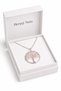 Pink Natural Stone Tree of Life Pendant Silver Color Chain Unisex - 5