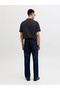 Black Men's Loose Fit Sweater 12288260 Jjeemil Knit Zip Polo Sn - 4