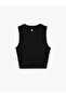 Zippered Collar Sleeveless Slim Fit Sports Athlete Tank Top - 2