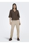 Normal Shirt Collar Plain Coffee Women's Shirt Onlbruxelles Ss Linen Bl Shirt Pnt - 6