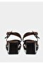 Brown Women's Heeled Sandals - 4