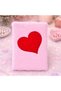 Pink Heart Style Plush Notebook for Office Home Office Gift