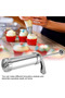 Biscuit Cookie Extruder Press Gun Set with 10 Moulds & 4 Nozzles for Baking Biscuits Cookies - 8