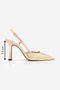 Women's Stiletto Pointed Toe Thin Heel Strappy Evening Dress Classic Heeled Shoes Reney Gold Metallic - 8