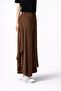 Women's Wide-Legged Trousers – High-Waisted, Elastic, Slit Detail, Loose-Fitting Summer Pants - 2